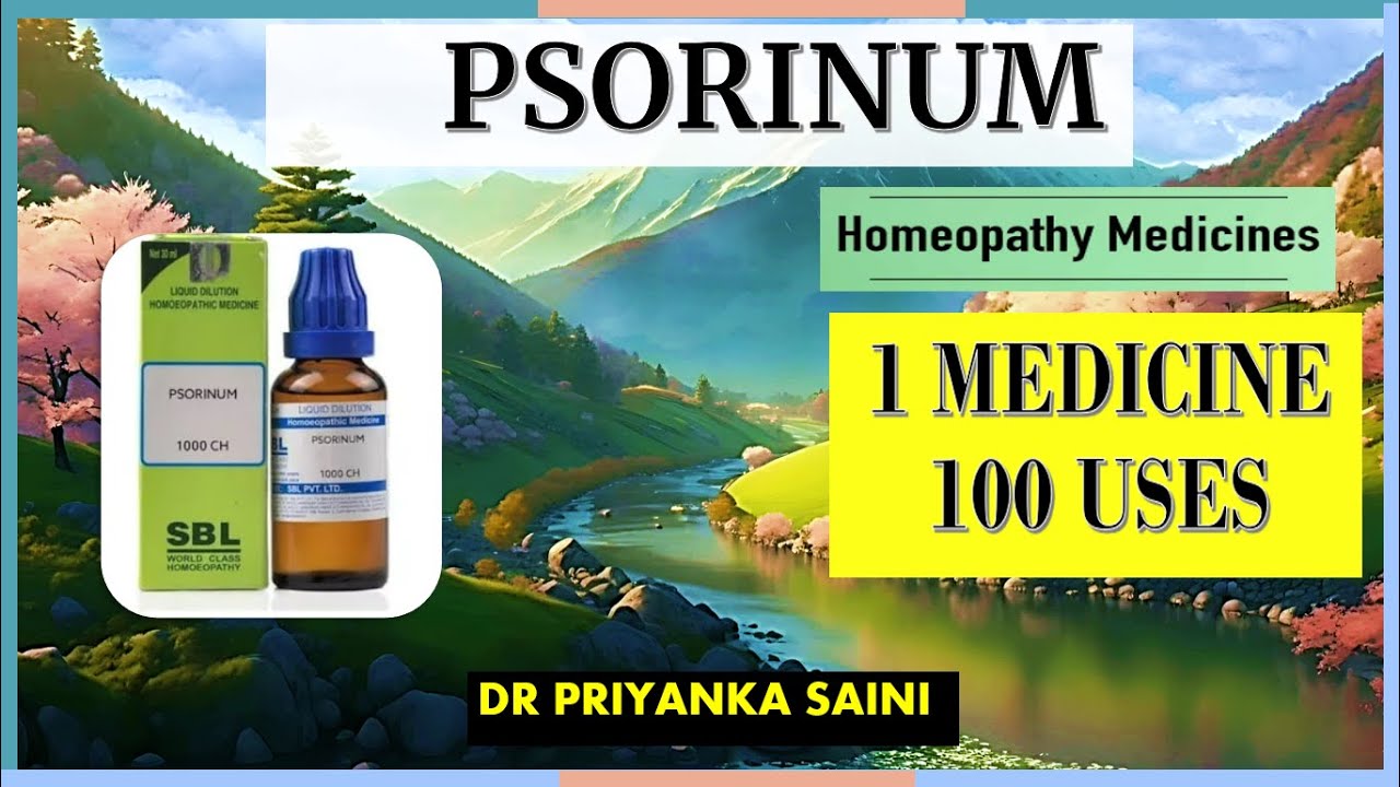PSORINUM &ndash; ​​LEK HOMEOPATYCZNY || 1 MEDYCYNA 100 ZASTOSOWAŃ||wyprysk, łuszczyca, świerzb @dr.priy...