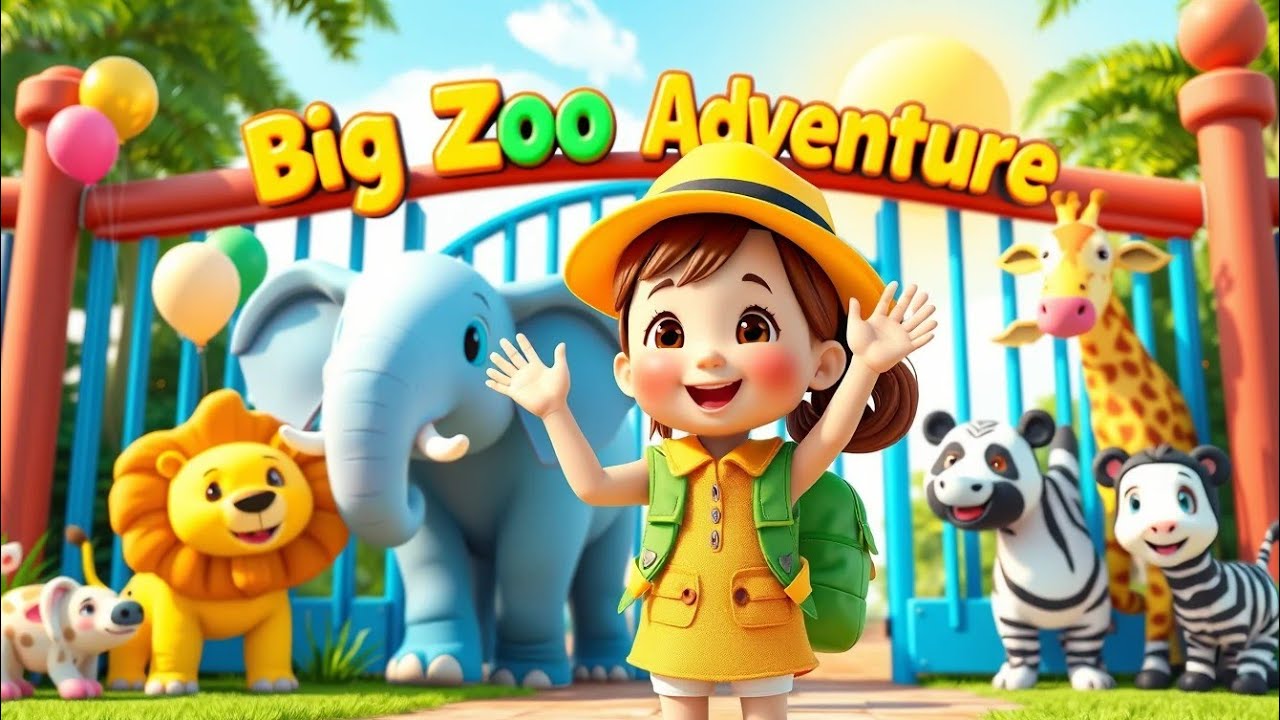 Zoo Animals Song for Kids 🎵🐼🦓🐒 |Learn Animal Names for Toddlers | Wild Animals | @Kidsszone007