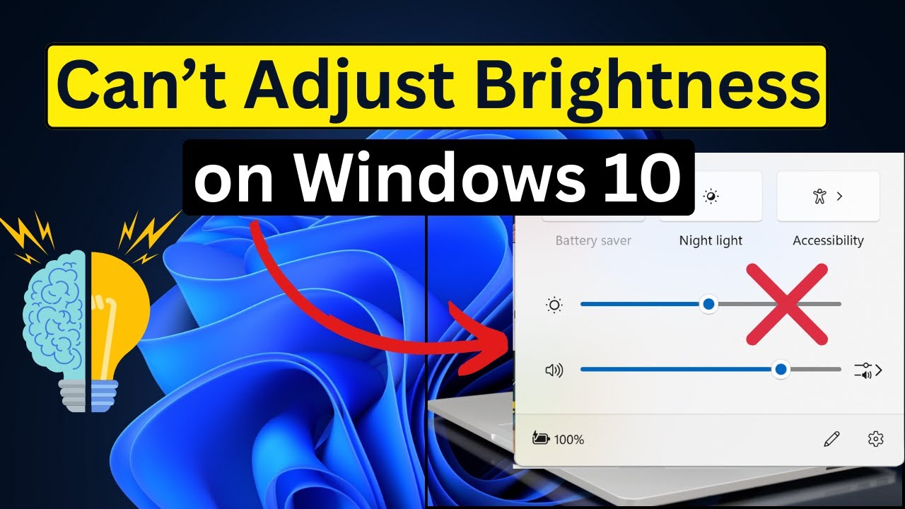 Can't Adjust Brightness in Windows 10/11 - Quick Fix!