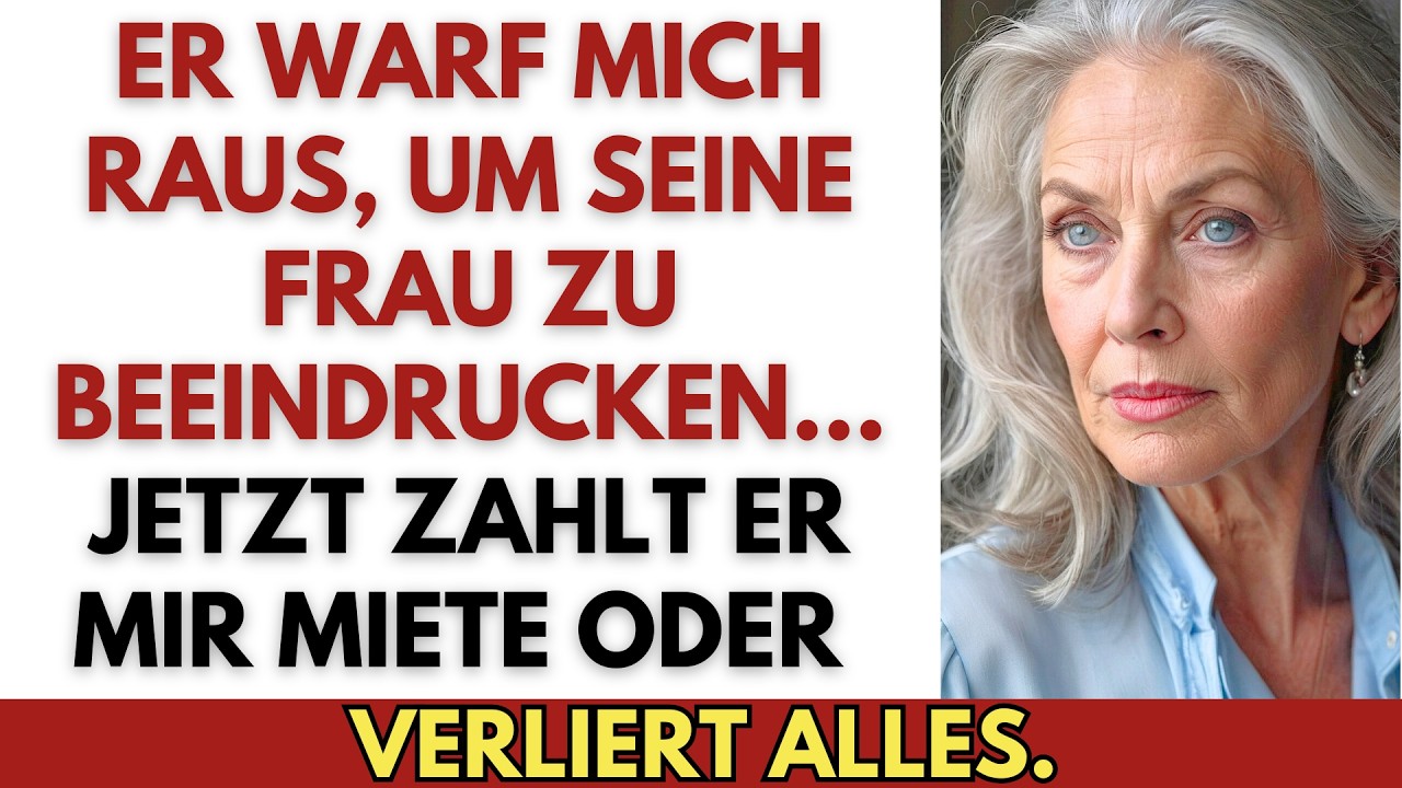 Mein Sohn warf mich raus, um seiner gierigen Frau zu gefallen, also kaufte ich seine Hypothek auf.