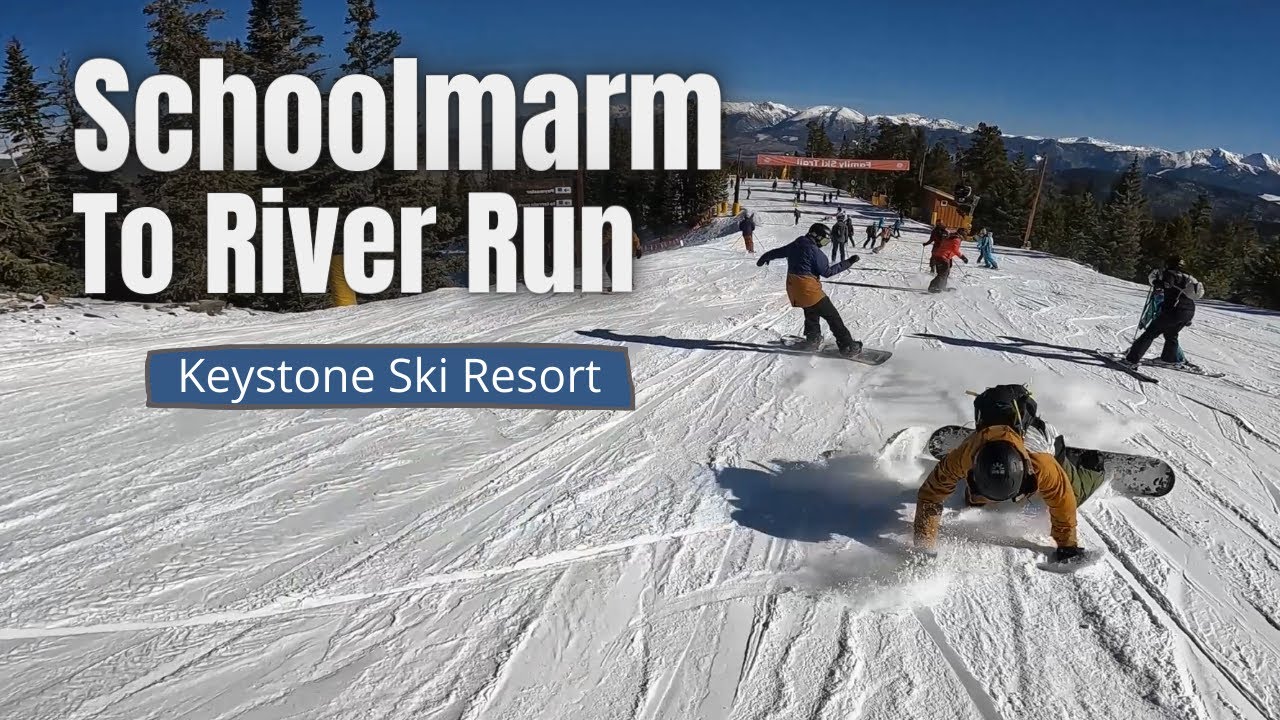 Schoolmarm to River Run - Keystone Ski Resort - Dercum Mountain - #skiing #keystoneresort