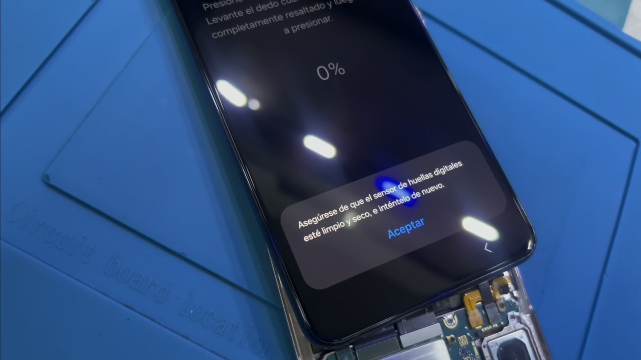 Asegúrese de que el sensor de huellas esté limpio y seco e inténtelo de nuevo| Se podrá solucionar?