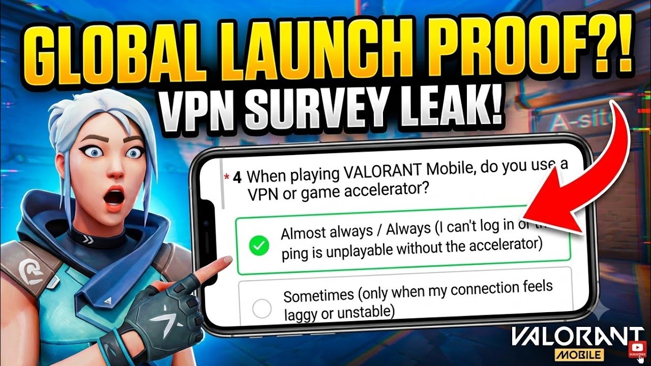 Valorant Mobile GLOBAL Launch is Coming! 😱 Riot Survey Leaks