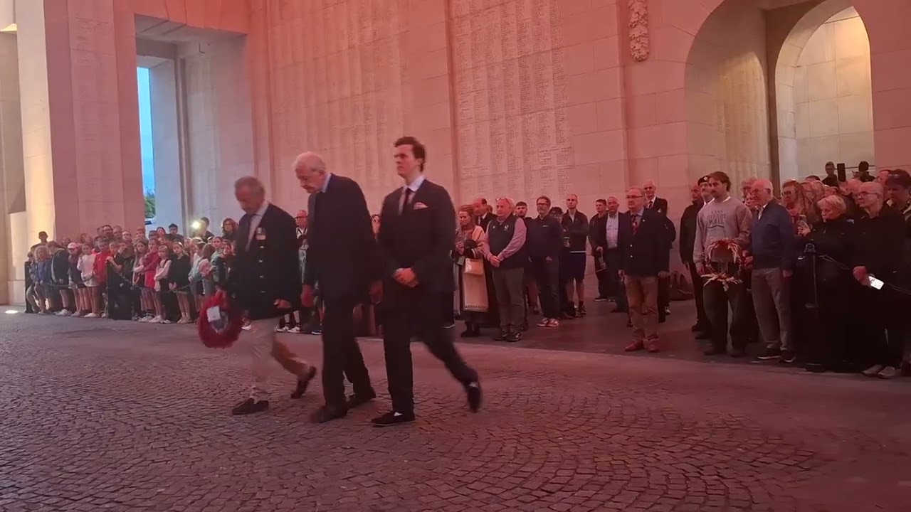 Menin gate last Post and wreath laying ceremony18/09/25 