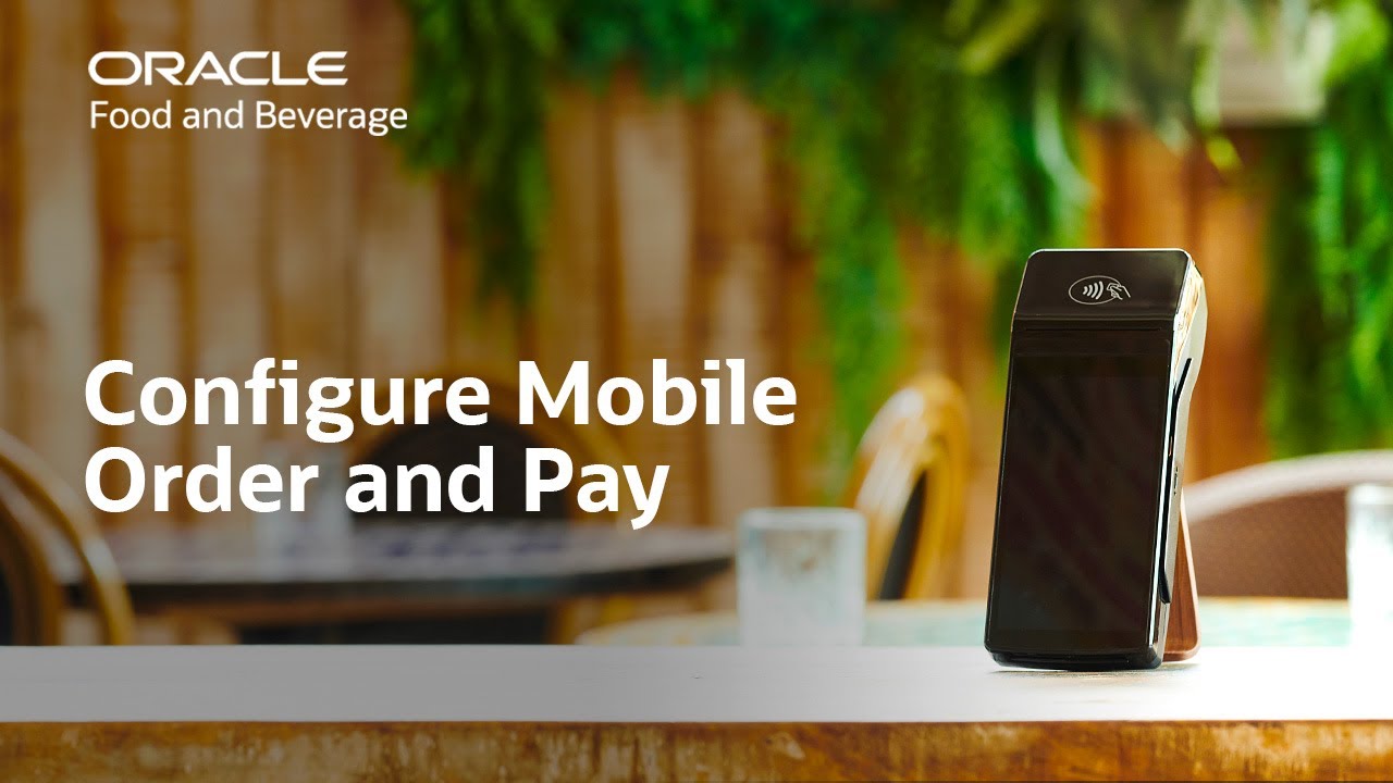 Oracle MICROS Simphony: configure the order and pay device in EMC