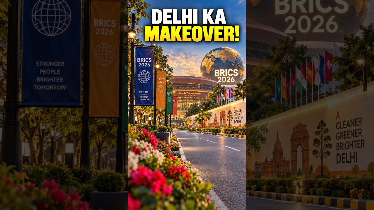 BRICS Summit 2026 | Delhi Beautification Has Started! 😱