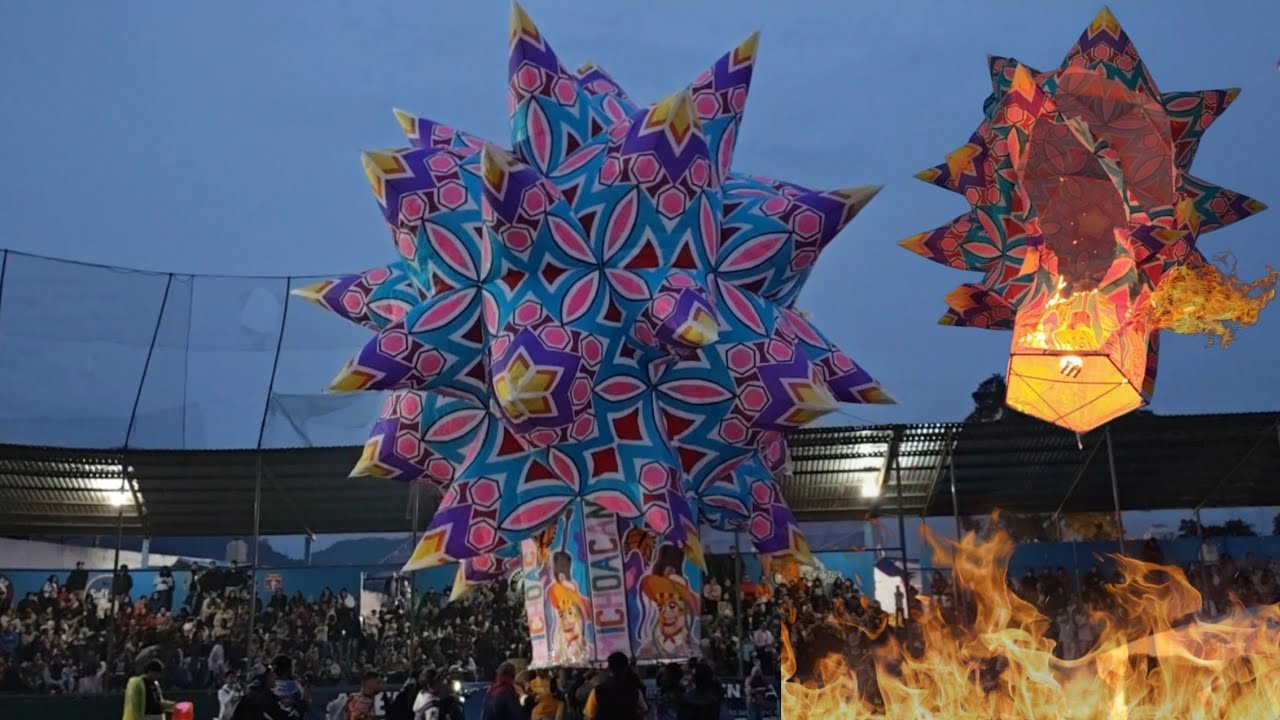 Hermoso globo explota en el festival cantoya
