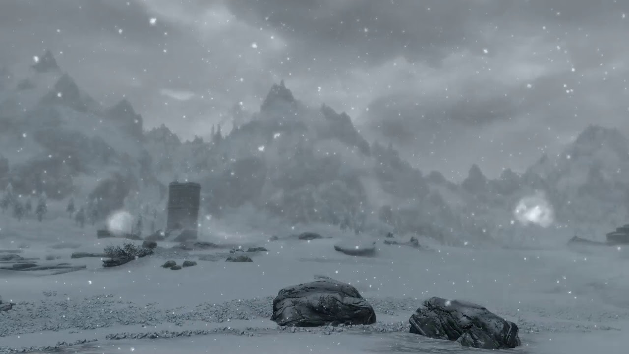 Skyrim (ASMR/Sleep Aid) blizzard - Ambient Sounds