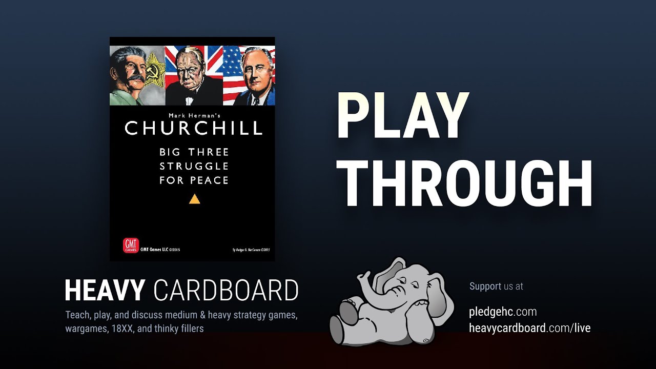 Play-through only - Churchill Play Through by Heavy Cardboard
