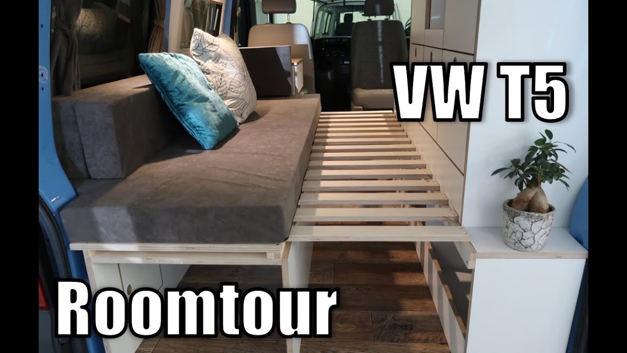 VW T5, wunderschöner Camper Ausbau mit grosser Lounge