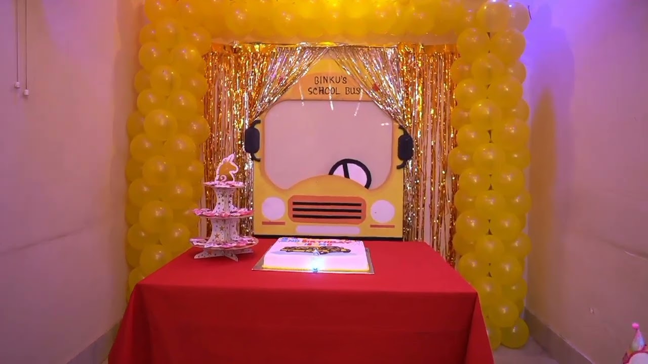 Themed Bithday Decor for Small Space