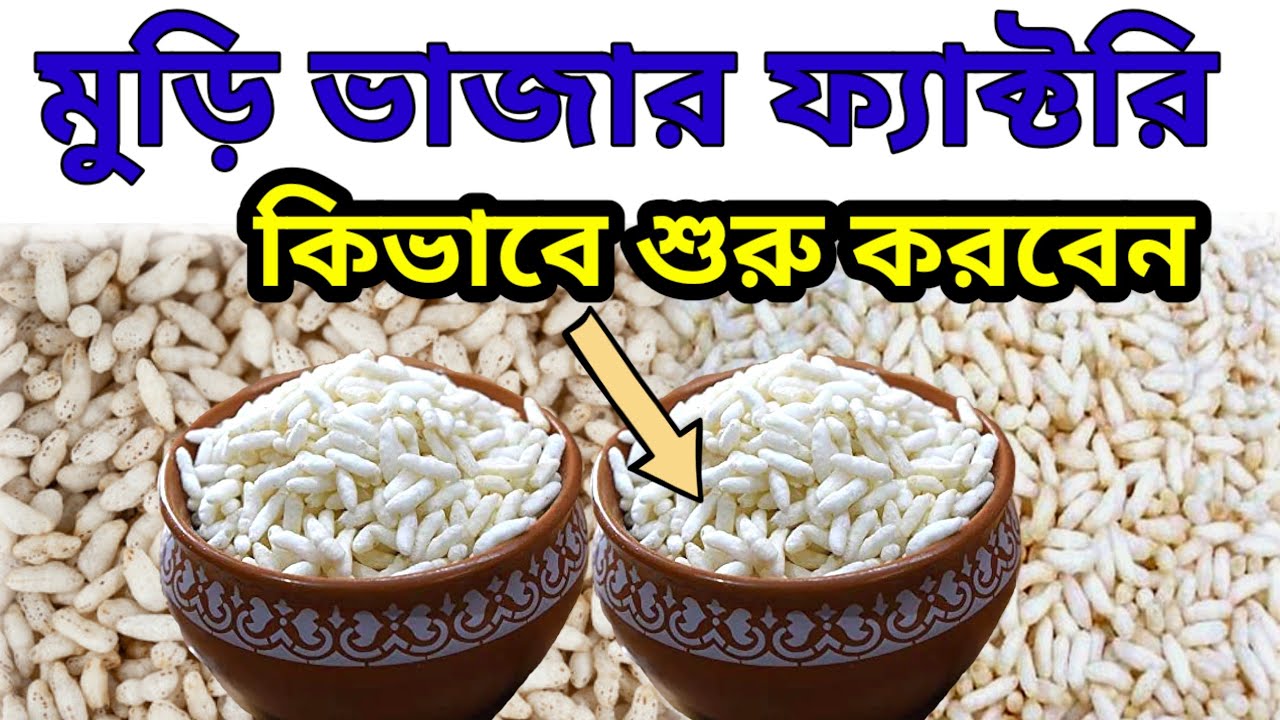 মুড়ি ভাজার ফেক্টরী গাইড। অটোমেটিক মেশিনে মুড়ি ভাজার ব্যবসা। Automatic Puffed Rice Mill| Puffed Rice