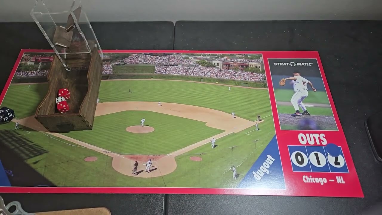 Game 16 1972 strat o matic super advanced Roberto Clemente race to 3000 hits.