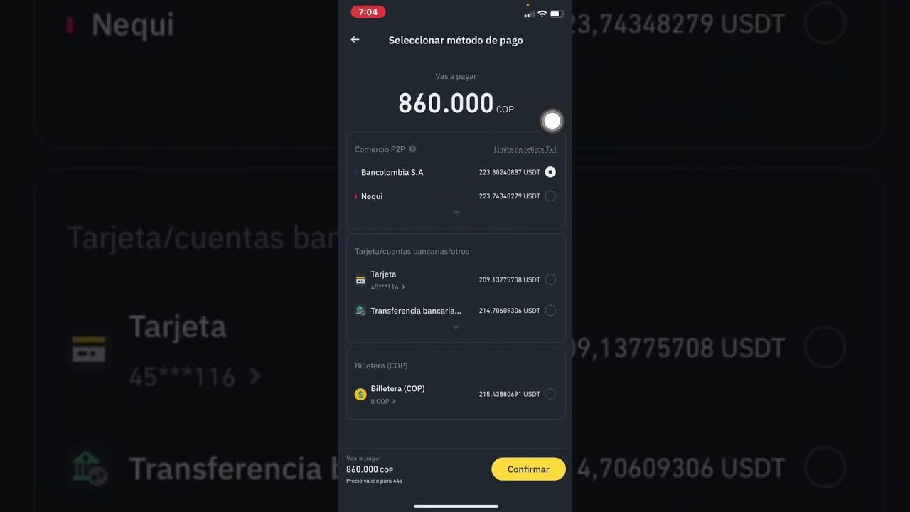 Cómo comprar Cryptos en Binance con Tarjeta de crédito