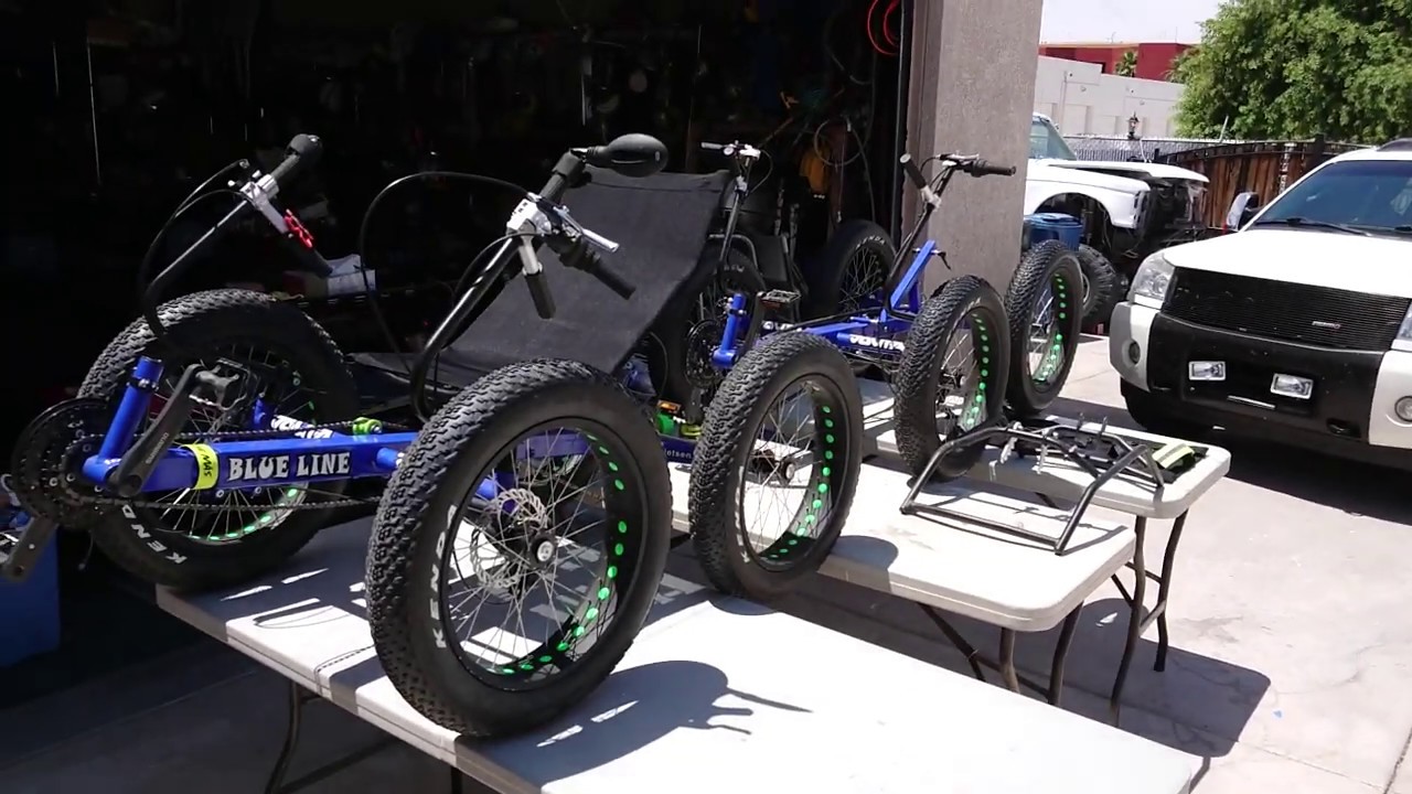 Quad recumbent bicycle Blue Line Fat Tire by Jouta