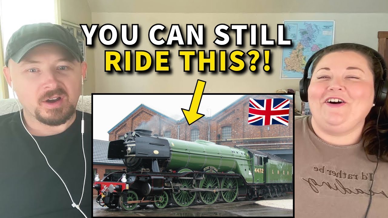 Americans React: The Flying Scotsman | World's Most Famous Steam Train