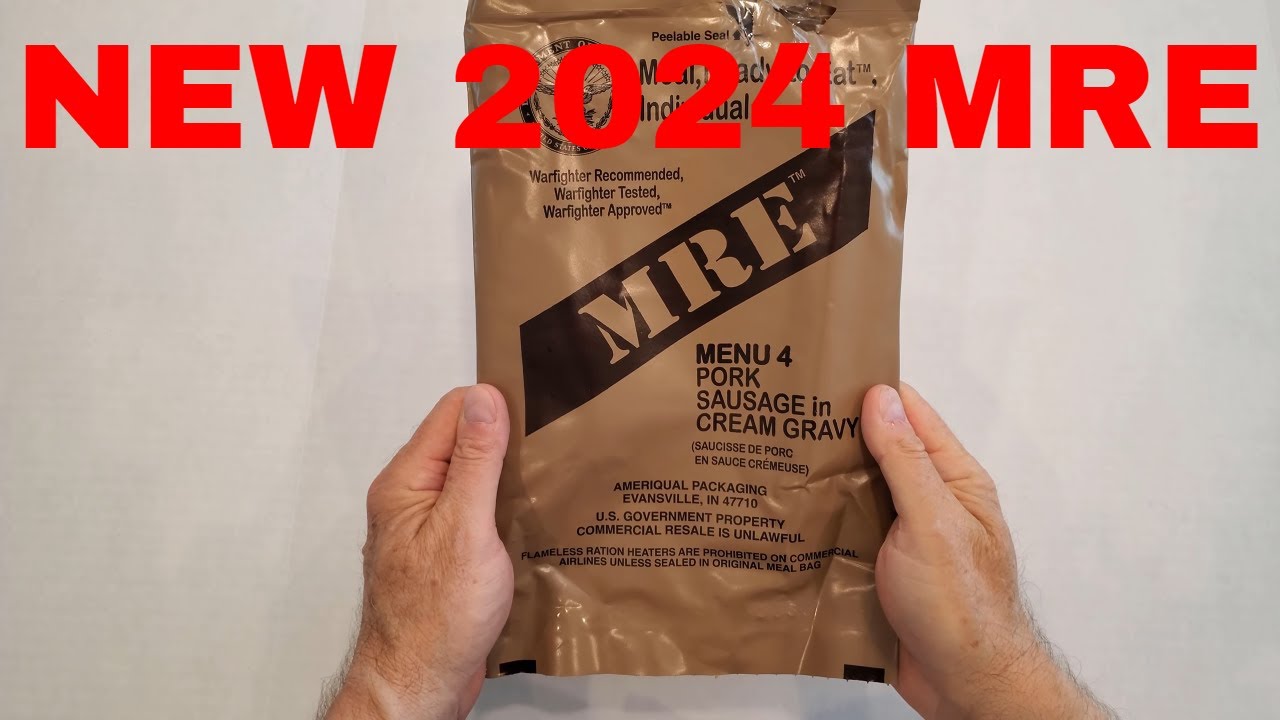 US MRE Pork Sausage in Cream Gravy Menu 4 #mrereview