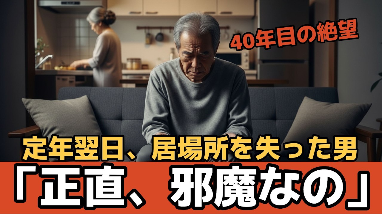定年した翌日、妻に言われました。家に私の居場所はありませんでした