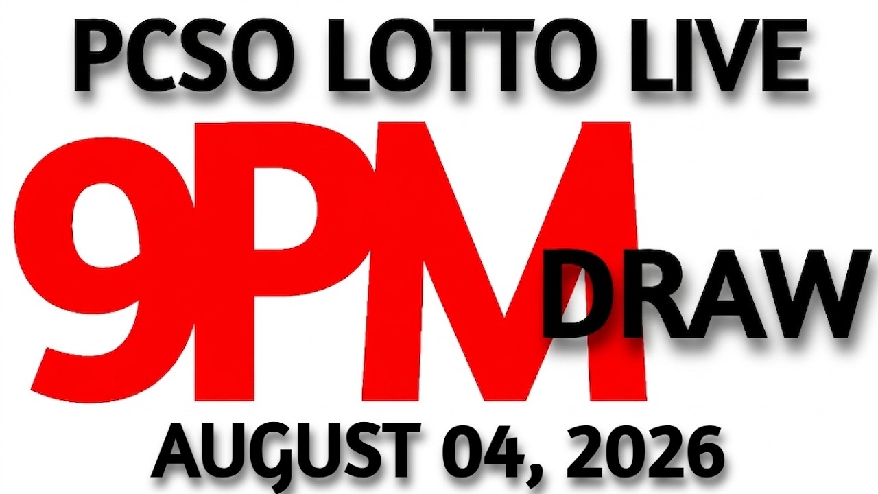 Lotto Result Today 9pm Draw August 04, 2026, 2026 Swertres Ez2 PCSO LIVE