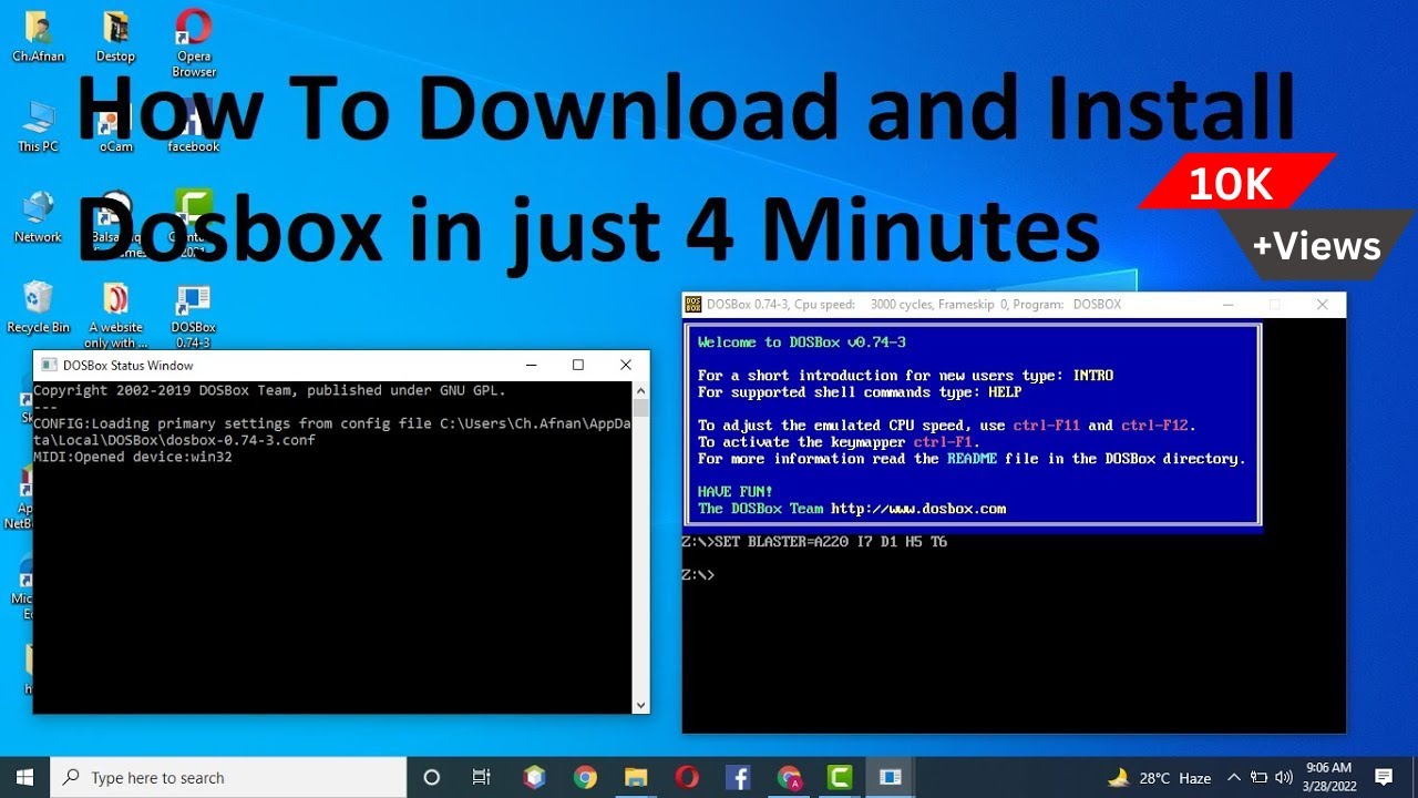 Как загрузить и установить DOSBox на Windows (7,8,10) всего за 4 минуты