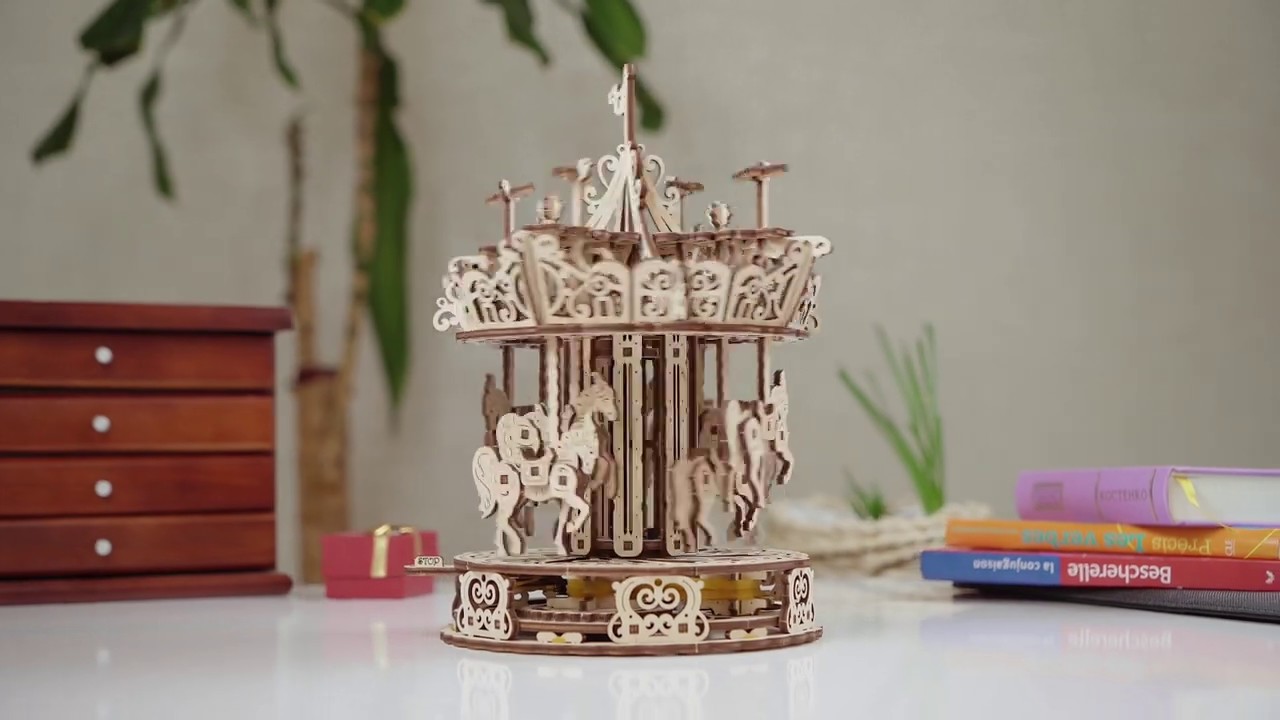 Ugears Carousel Model 3D puzzle Wooden Model KIT