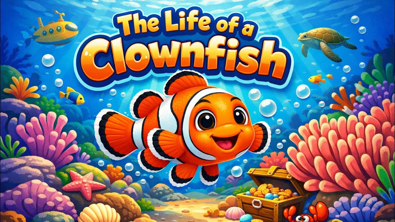 Learning about Clownfish. Fun Facts about Clownfish for Kids ✨ #forkids #animals #learningforkids 