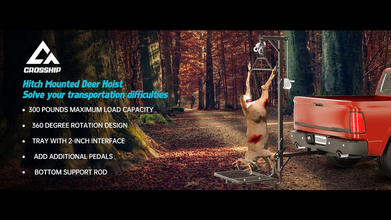 Good Choice Carry Your Loots! Truck Hitch Game Hunting Hoist with Lifting System - Amazon@Crosship
