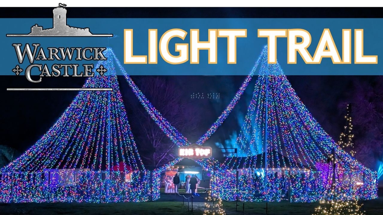 Warwick Castle After Dark Light Trail Christmas