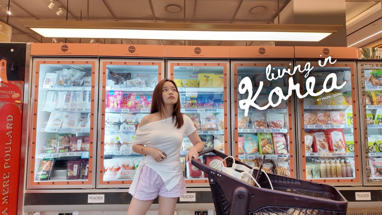 Living in Korea | grocery & haul, what i eat in a day, summer in han river