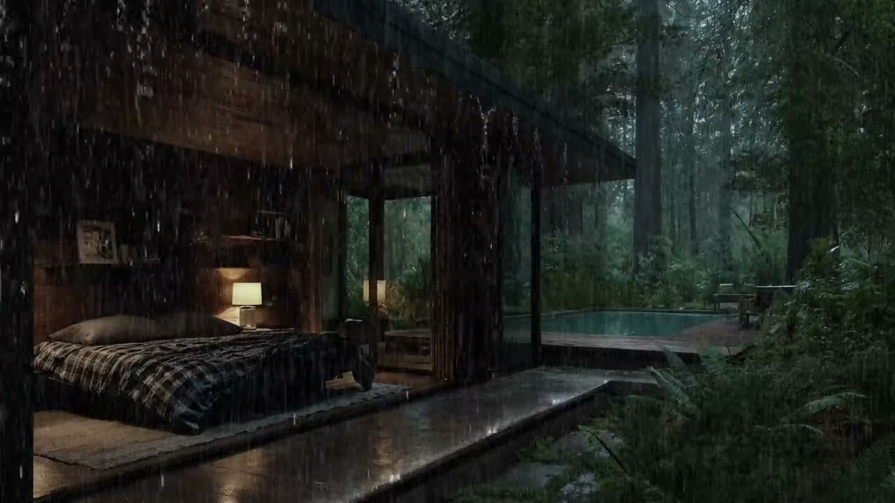 Rainy Forest Sounds⛈️Sleep Peacefully with Gentle Rain Sounds to Relax