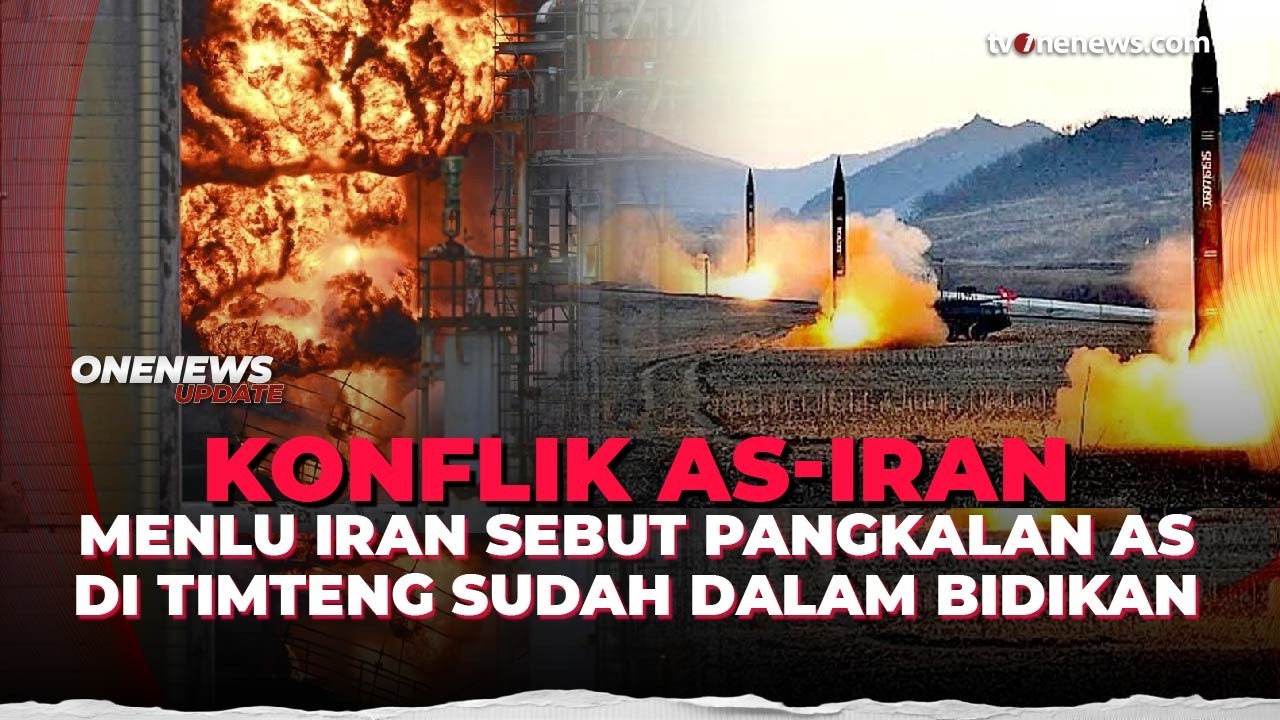 Menlu Iran Sebut Pangkalan-pangkalan AS di Timur Tengah Sudah Dalam Bidikan | OneNews Update