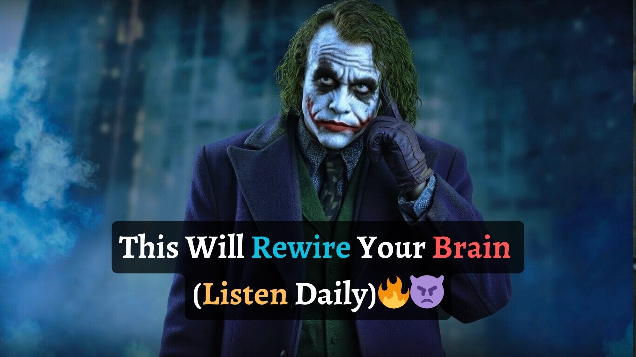 LISTEN TO THIS EVERY DAY TO BUILD DISCIPLINE, WEALTH & SUCCESS🚀 ✨👿| JOKER SPEECH | JOKER MOTIVATION