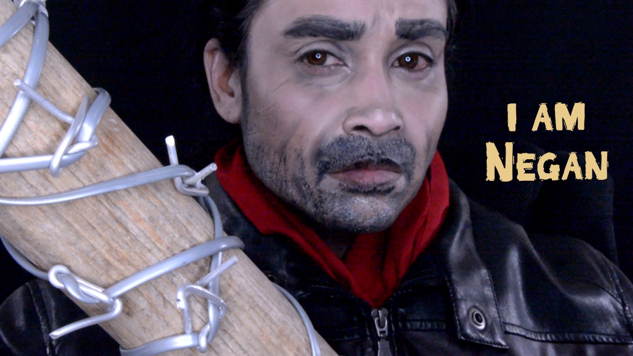Negan from The Walking Dead Makeup tutorial