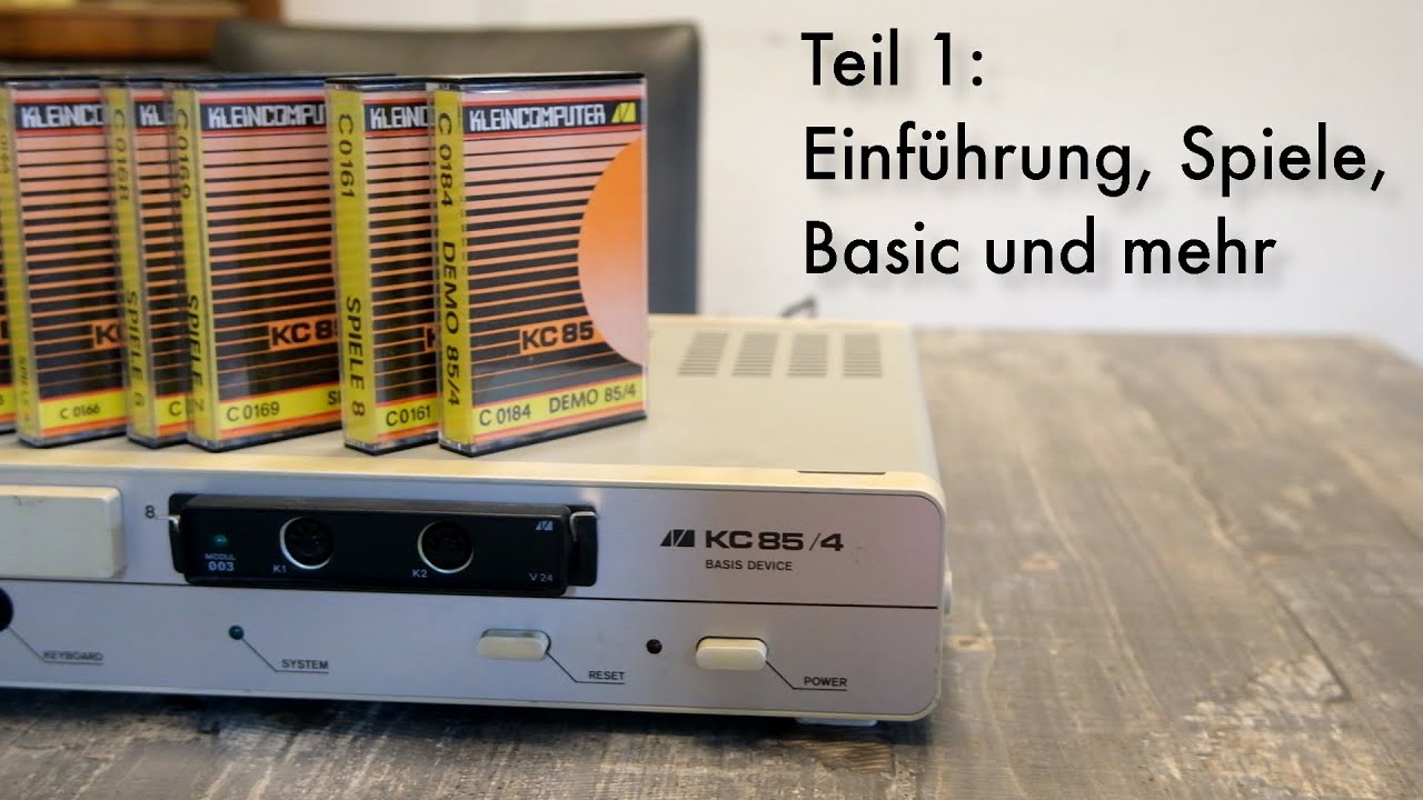 KC 85/4 - Teil 1: Einführung, Spiele, Basic etc - Die Homecomputer-Antwort der DDR auf Commodore C64
