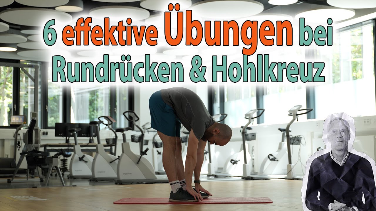 Übungen bei Rundrücken und Hohlkreuz – 6 Übungen für einen gesunden Rücken
