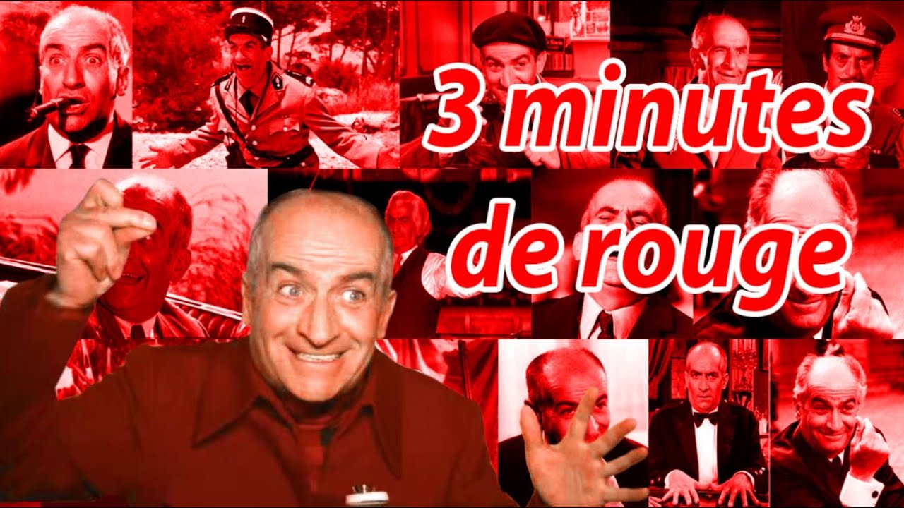 3 minutes de rouge avec Louis de Funès 🔴🟥❤️🔺🔻♦️🚩