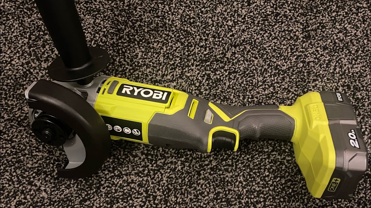 Аккумуляторная угловая шлифовальная машина RYOBI