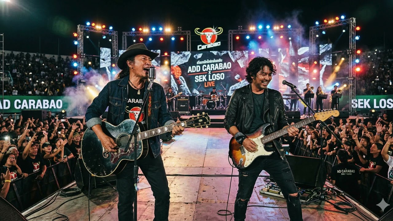 น้าแอ๊ด คาราบาว แต่งเพลงส่งกำลังใจให้พี่เสกโลโซ [Cover Version Live Concert]