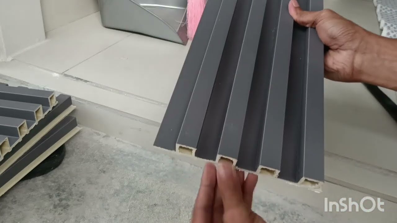 cara potong flutted wall panel / senang je
