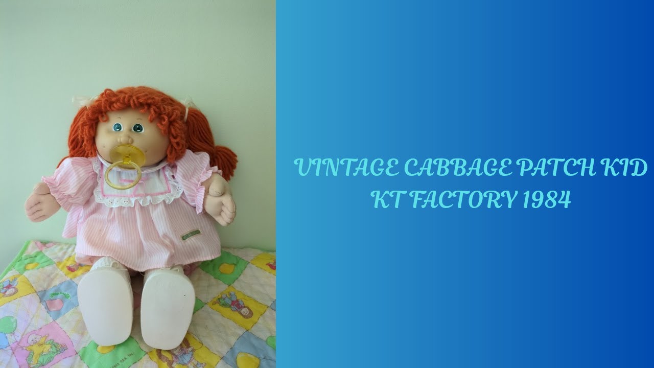 Adult Doll Collector Vintage Cabbage Patch Kid KT Factory 1984👧🏼