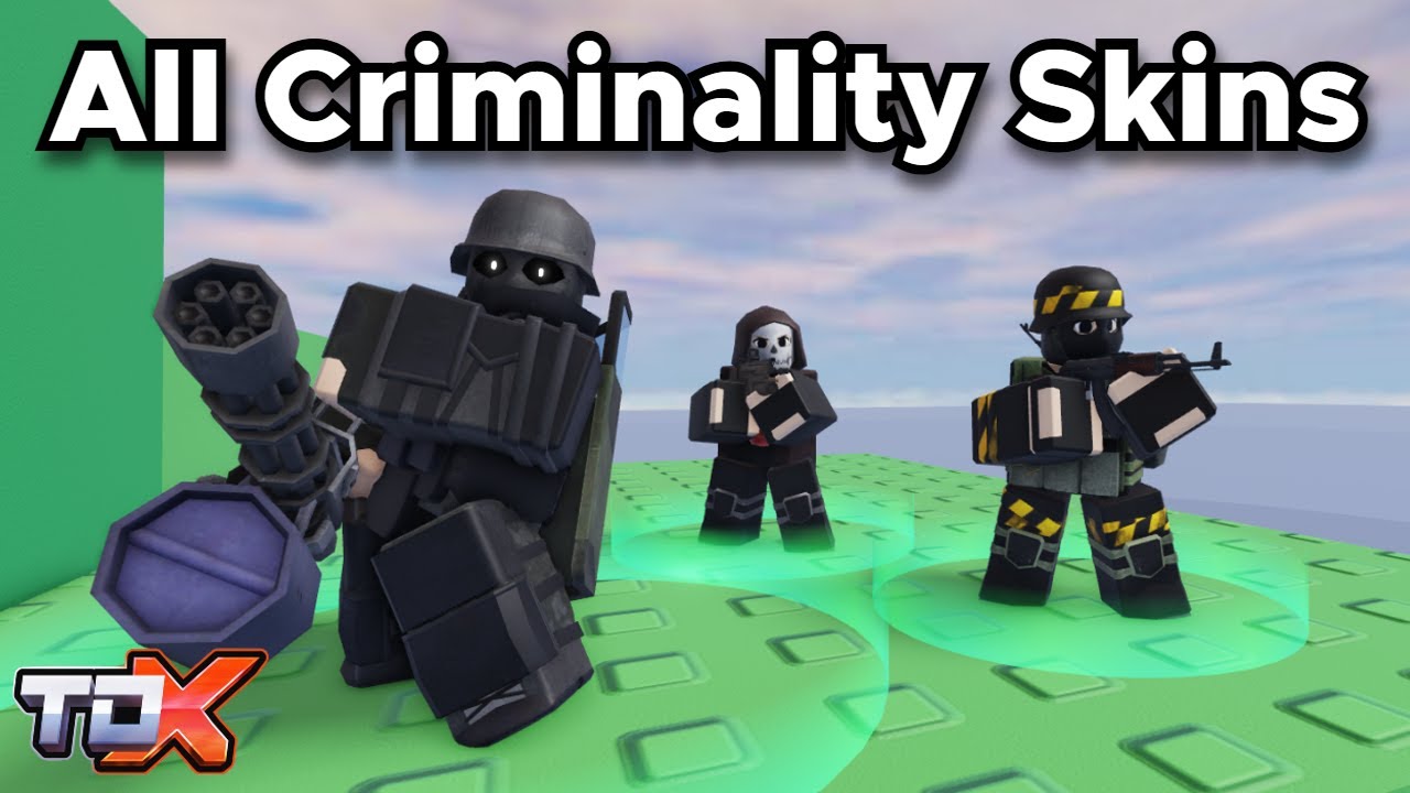 TDX All Criminality Skins Showcase