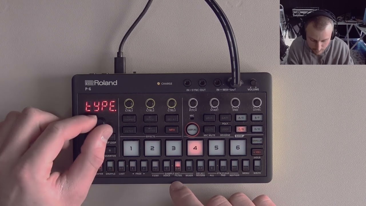 making a lofi ambient trap beat on the Roland P-6