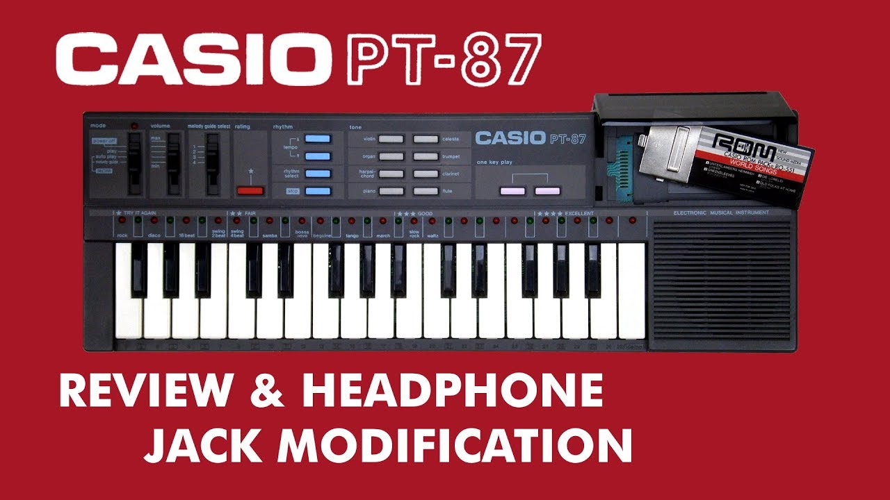 Casio PT-87 - Review & Headphone Jack Modification