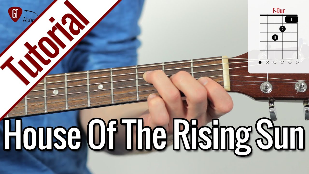 The Animals - House Of The Rising Sun | Gitarren Tutorial Deutsch