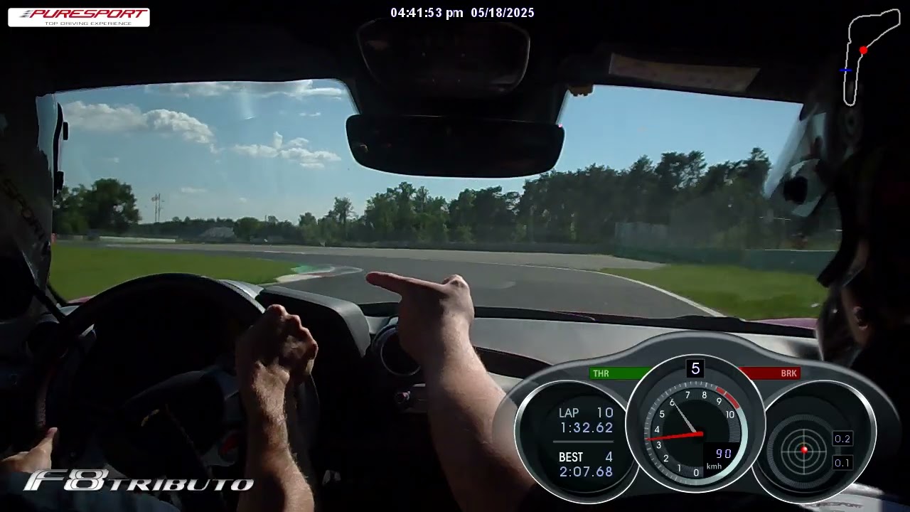 Monza - Ferrari F8 Tributo - Puresport 18/05/2025