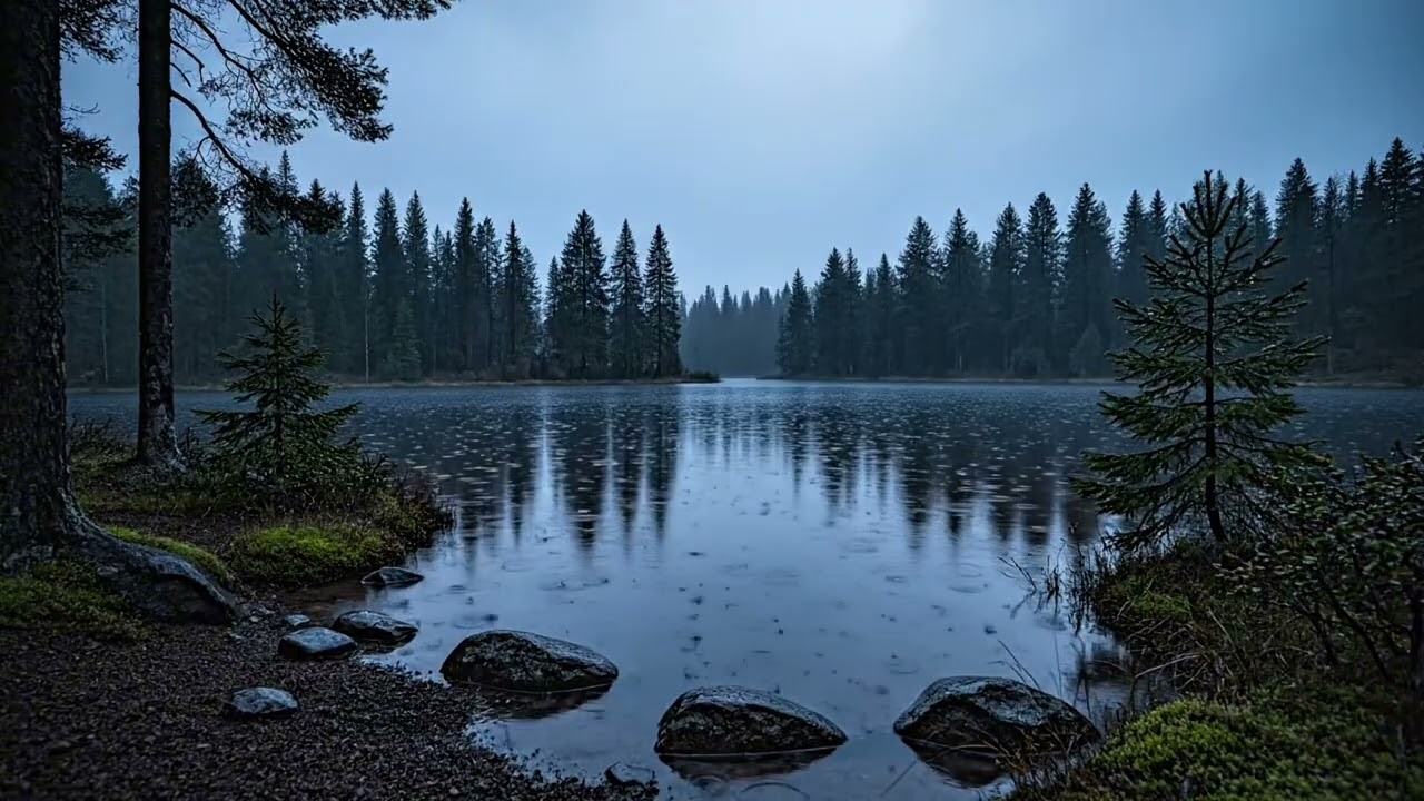 Fall Asleep Fast in 5 Minutes 🌙 Night Rain & White Noise