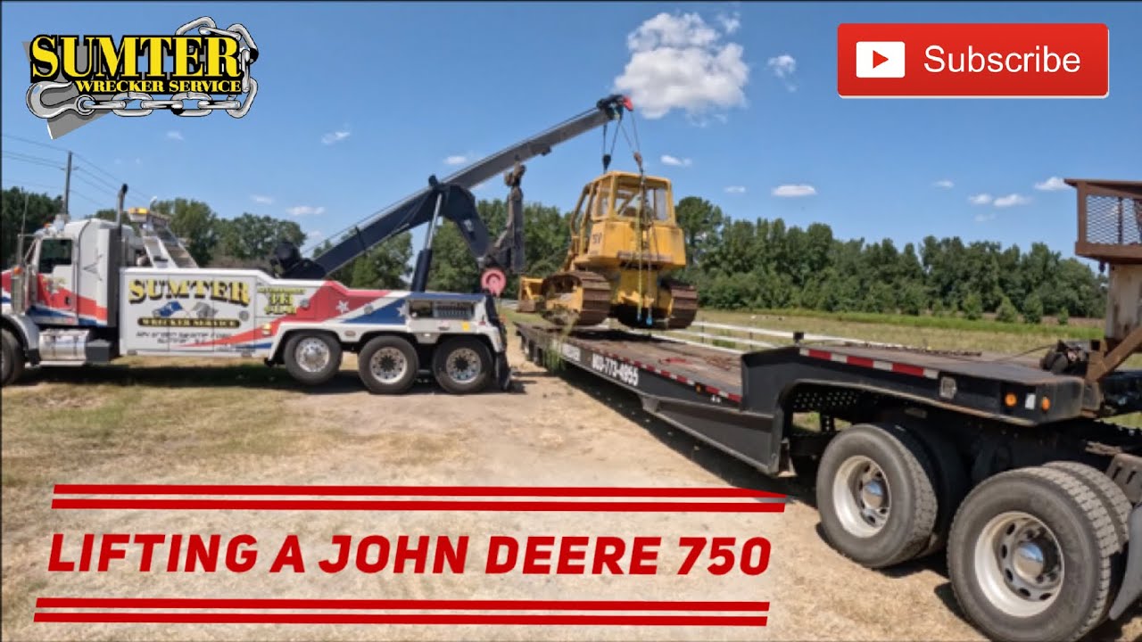 Lifting a John Deere 750