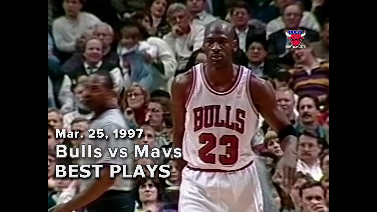 March 25, 1997 Bulls vs Mavs highlights