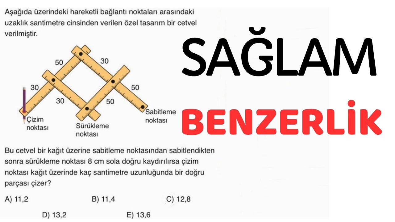 SAĞLAM  Benzerlik Sorusu 💯 KAZAN (I)YORUM-29💯(Metin Yay.)