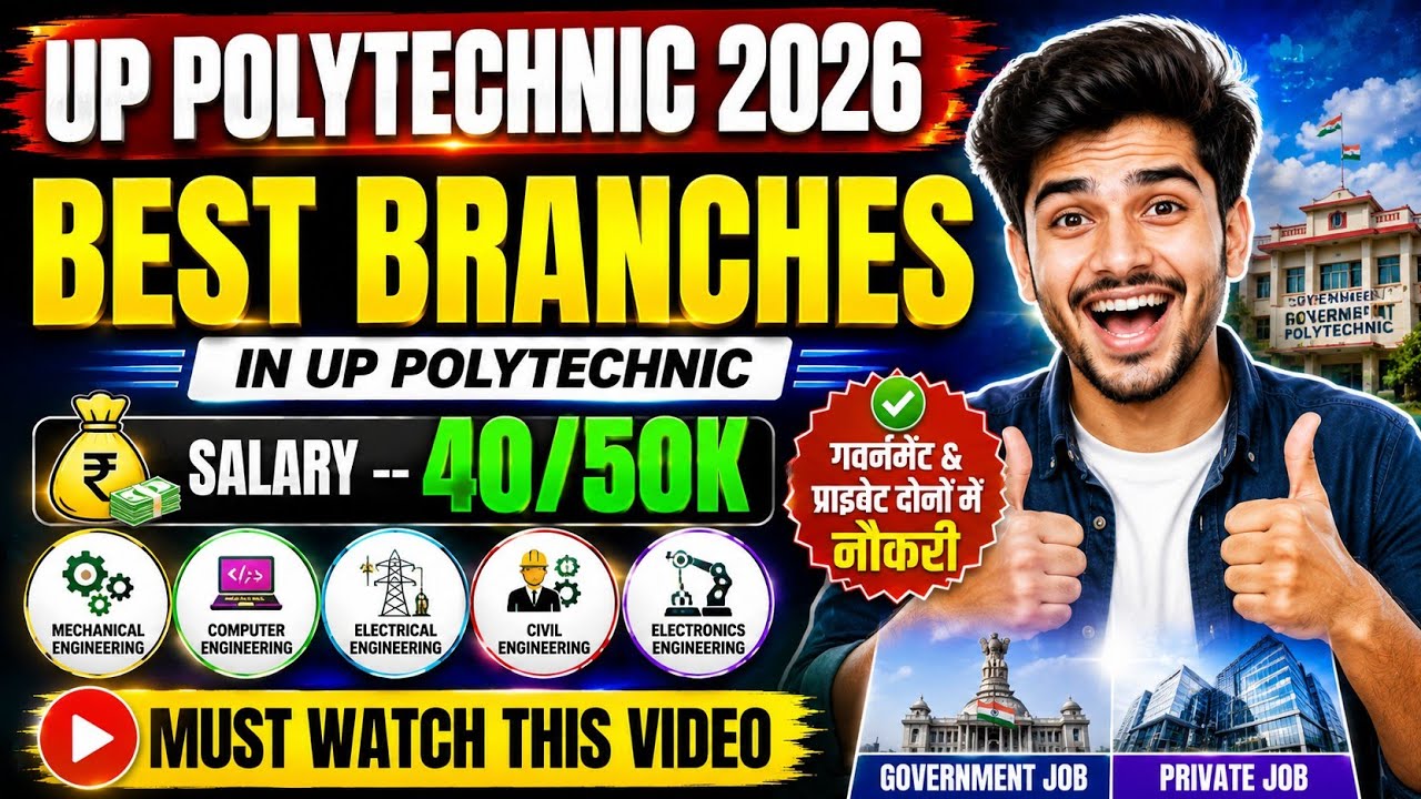 Polytechnic Best Branch in 2026 (Civil/Electrical/Mechanical/Computer Science) #uppolytechnic #bteup